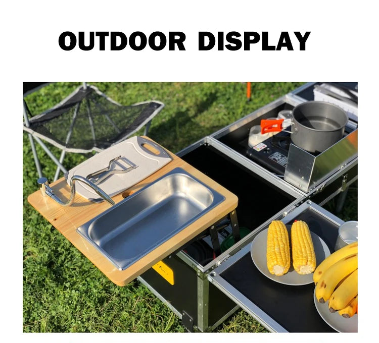 Outdoor Camping Portable Kitchenette – Compact Cooking Station for Outdoor Adventures