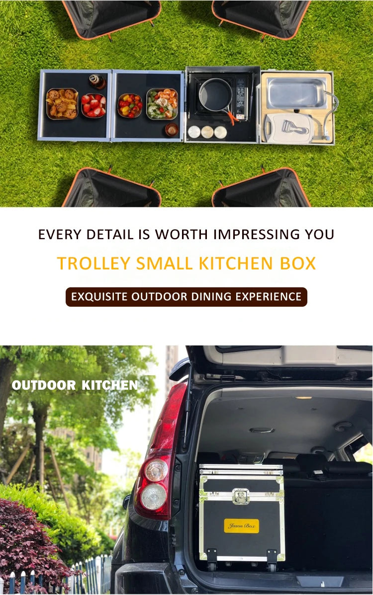 Outdoor Camping Portable Kitchenette – Compact Cooking Station for Outdoor Adventures